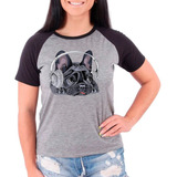 Camiseta Raglan Buldog Frances