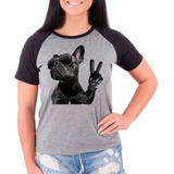 Camiseta Raglan Buldog Frances