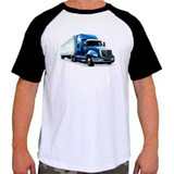 Camiseta Raglan Estampa Transporte