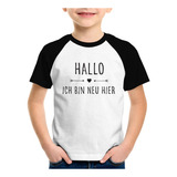 Camiseta Raglan Infantil Hallo