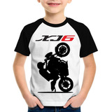 Camiseta Raglan Infantil Moto