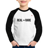 Camiseta Raglan Infantil Real