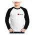 Camiseta Raglan Infantil Red Hat Linux Longa
