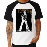 Camiseta Raglan Led Zeppelin Coleção Rock Modelo 9