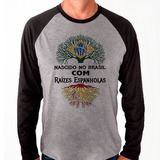 Camiseta Raglan Manga Longa