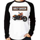 Camiseta Raglan Moto Harley