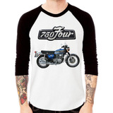 Camiseta Raglan Moto Honda