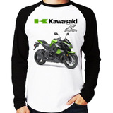 Camiseta Raglan Moto Kawasaki