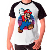 Camiseta Raglan Nintendo Super