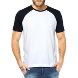 Camiseta Raglan Preta E