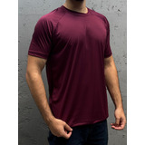 Camiseta Raglan Super Dry Vinho 100  Poliester