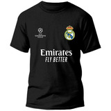 Camiseta Real Madrid Camisa 100% Algodão Gola Redonda Barata