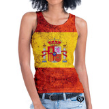 Camiseta Regata Bandeira Espanha