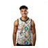 Camiseta Regata Estilo Verão Globo Livros Folhas Arte 986