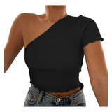 Camiseta Regata Feminina R Tops, Sem Ombros, Fina, Sexy E Se