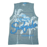 Camiseta Regata Infantil Cinza
