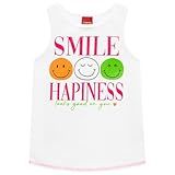 Camiseta Regata Infantil Kyly Menina Smile Blusa Tam 10 A 18 Cor:branco;tamanho:16