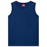 Camiseta Regata Infantil Kyly Menino Básica Blusa Tam 4 A 8 Cor:azul;tamanho:8