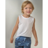 Camiseta Regata Menino Branca