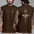 Camiseta Regata Oversized Streetwear Rosa Dos Ventos Algodão