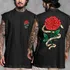 Camiseta Regata Oversized Streetwear Roses Only You Algodão