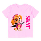 Camiseta Rosa Skye Infantil