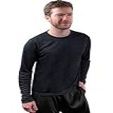 Camiseta Skube Com Proteção UV 50  Dry Fit Segunda Pele Térmica Tecido Termodry Manga Longa   Preto   GG
