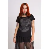 Camiseta Skull Strass Rock
