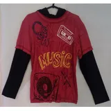 Camiseta Sobreposta Com Capuz