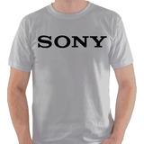 Camiseta Sony Logo Cinza