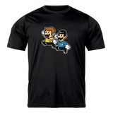 Camiseta Star Trek, Mario E Luigi Crossover Game Filme Nerd