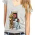 Camiseta Star Wars C3po R2d2 Fliperama 100% Algodão Camisa
