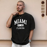 Camiseta Streetwear Unissex Miami