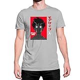 Camiseta T-shirt Mob Psycho 100 Thounsand Vermelho Algodão Cor:cinza;tamanho:p