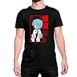 Camiseta T Shirt Neon Genesis Evangelion Anime Vemelho Cor Preto Tamanho G