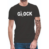 Camiseta Tática Militar Pistola Glock Camisa Atirador