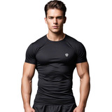 Camiseta Termica Masculina Camisa Basica Dry Fit Uv Academia