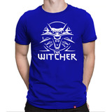 Camiseta The Witcher Geralt De Rívia Camisa Lobo Série Jogo