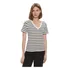 Camiseta Tommy Hilfiger Listrada Gola V - Feminina