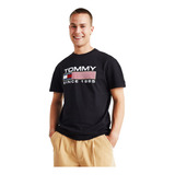 Camiseta Tommy Jeans Athletic Twisted Preto Tam. M