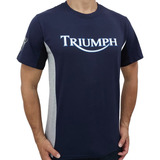 Camiseta Triumph Azul Daytona