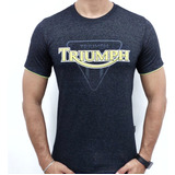 Camiseta Triumph Azul Daytona Tiger Street Triple Camisa