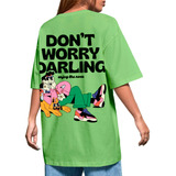 Camiseta Tumblr Variada Long Enjoy The New Rabisco Darling