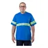 Camiseta Uniforme Malha Fria Faixa Refletiva Pv Manga Curta