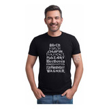 Camiseta Unissex Compositores Bach