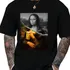 Camiseta Unissex Meme Monalisa Quadro Bebendo Cerveja Sh