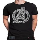 Camiseta Vingadores Avengers Logo Endgame Capitão America Tamanho M Cor Preto