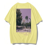Camiseta Vintage Estampa Natureza