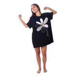 Camisetão Feminino Margarida Calor Empório Do Algodão