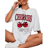 Camisetao Oversized Cereja Cherries